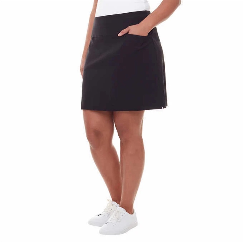 SC & CO black 360 tummy control skort skirt 2X & XXL pockets NWT - Picture 2 of 6